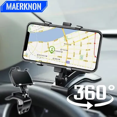 범용 자동차 대시보드 휴대폰 거치대 360 °   아이폰 삼성 Xiaomi 휴대용 GPS 네비게이션 홀더에 대한 회전 스마트 폰 자동차 스탠드